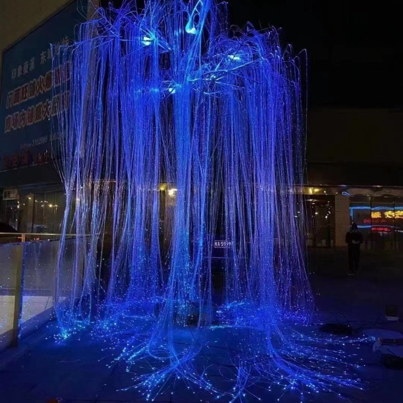 Outdoor Lighting Architectural - DIY Fiber Optic Life Tree Lamp