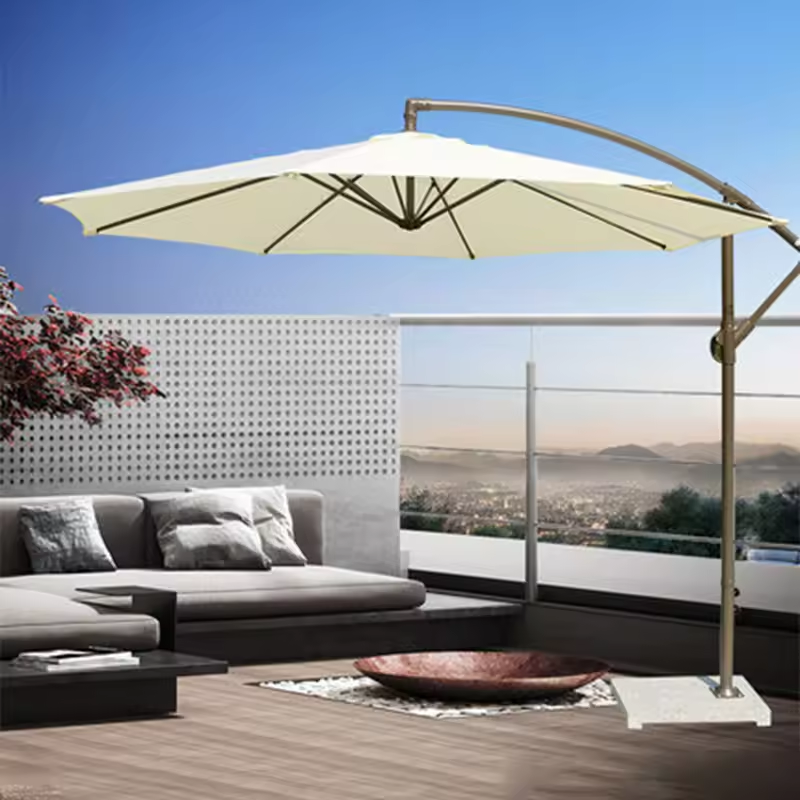Outdoor Lighting No Electricity - Modern 300cm Outdoor Square Offset Patio