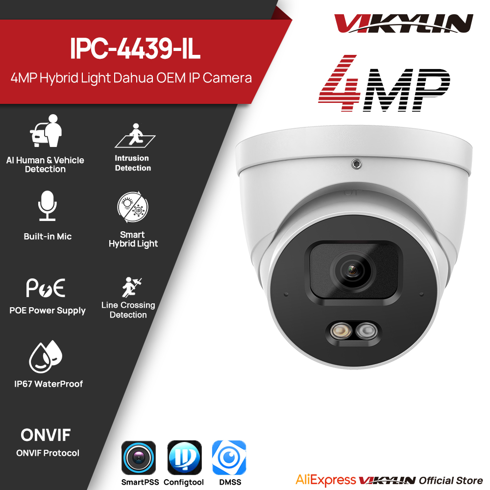 Outdoor Lighting No Electricity - VIKYLIN 4MP IP Security Camera Smart