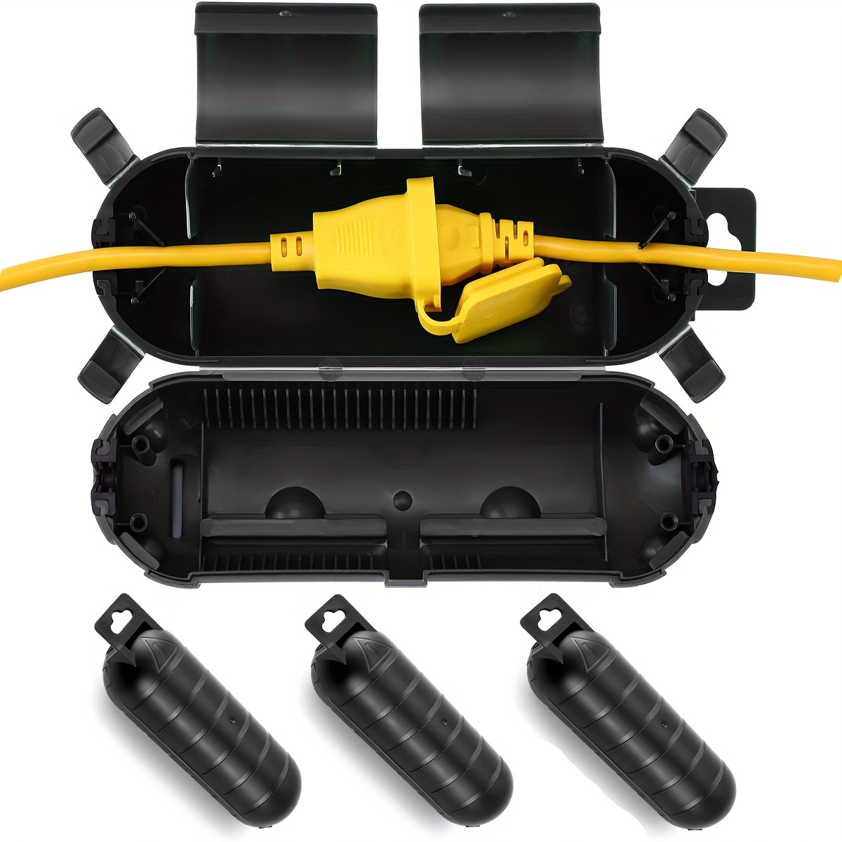 Outdoor Lighting Xmas - Extension Cord Plug Connection Protective Safety