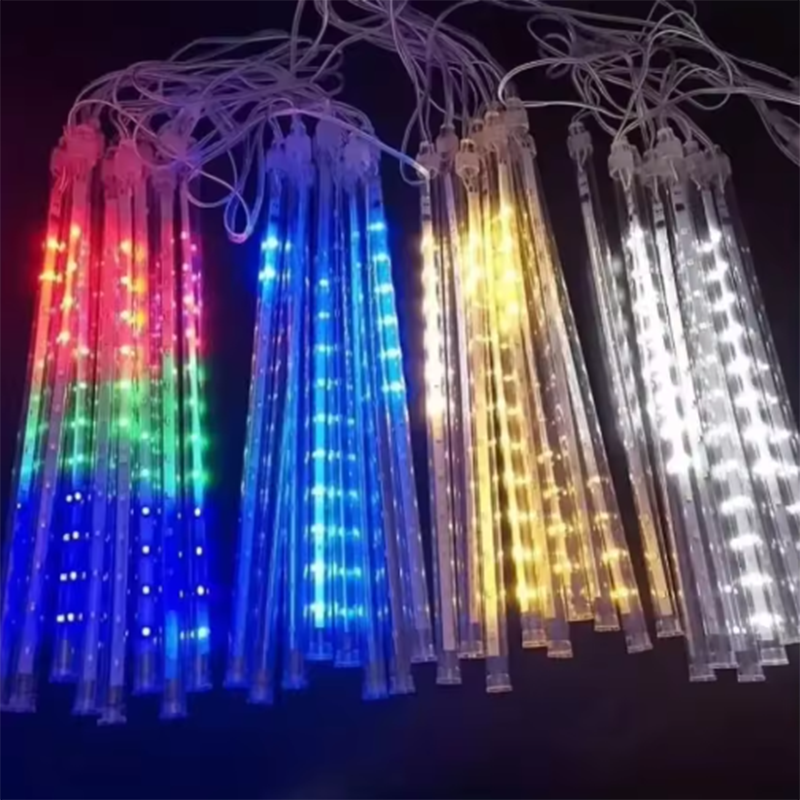 Outdoor Lighting Xmas - Christmas Tree Decorations 8 Tubes Meteor