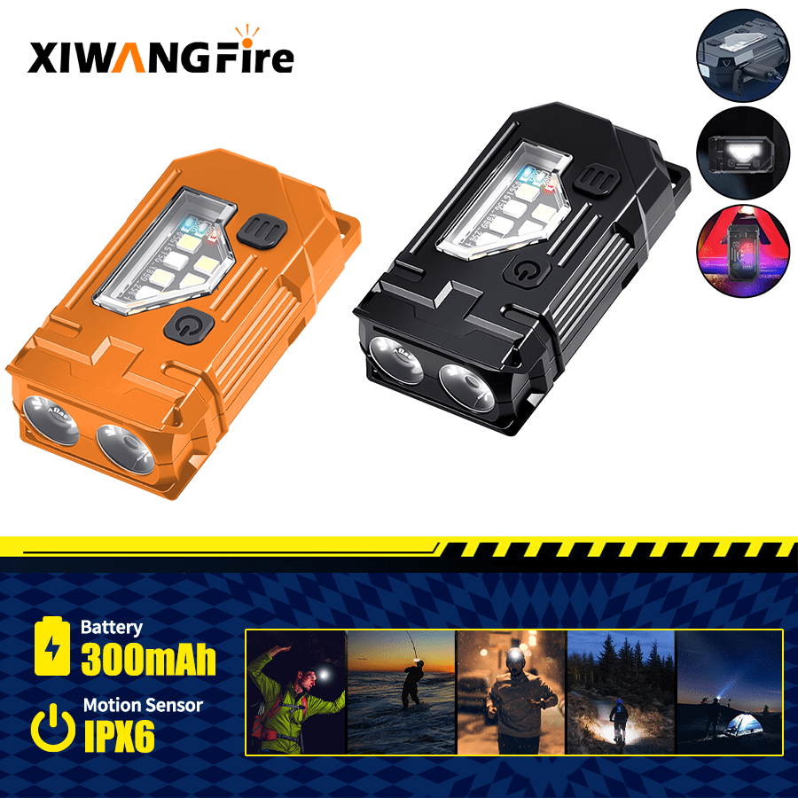 Zinc Outdoor Lighting - Mini Keychain EDC Flashlight - Rechargeable