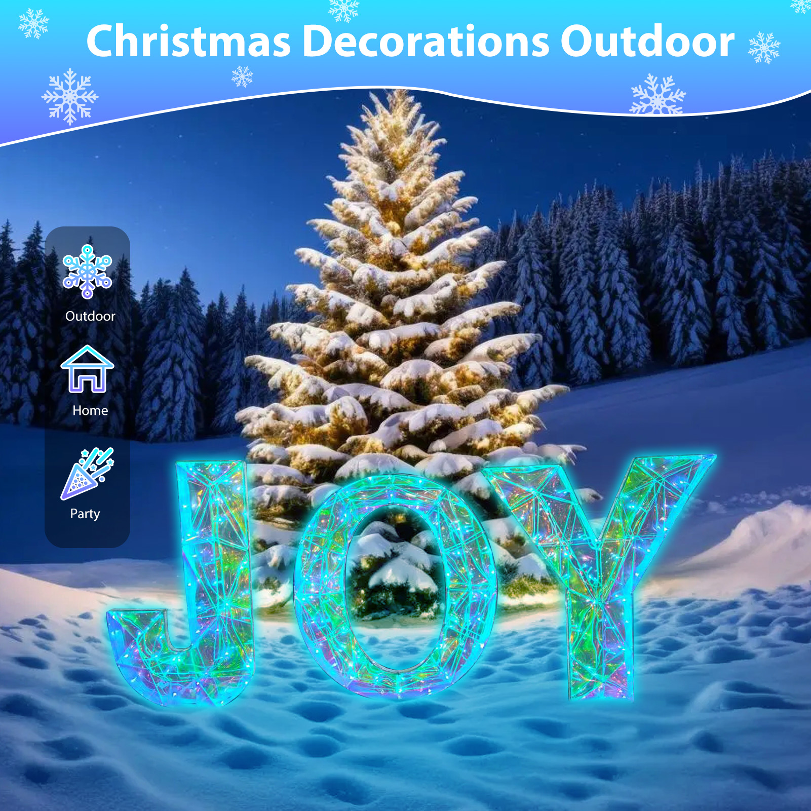 Outdoor Lighting Xmas - 3 Pieces Outdoor Xmas Decor Letters