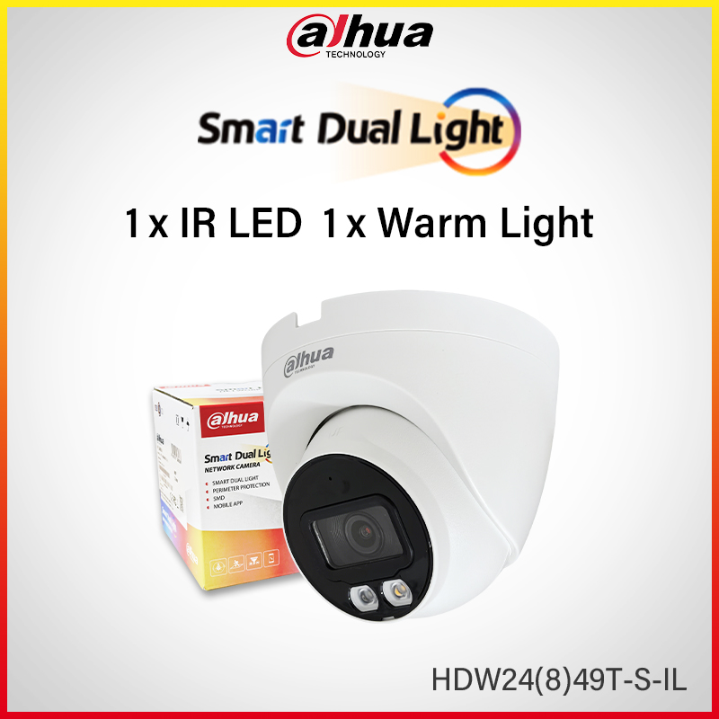 Outdoor Lighting No Electricity - Dahua Full Color 4MP 8MP Turret