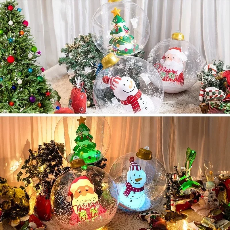 Outdoor Lighting Xmas - 2026 Outdoor Christmas Balloons Santa Snowman