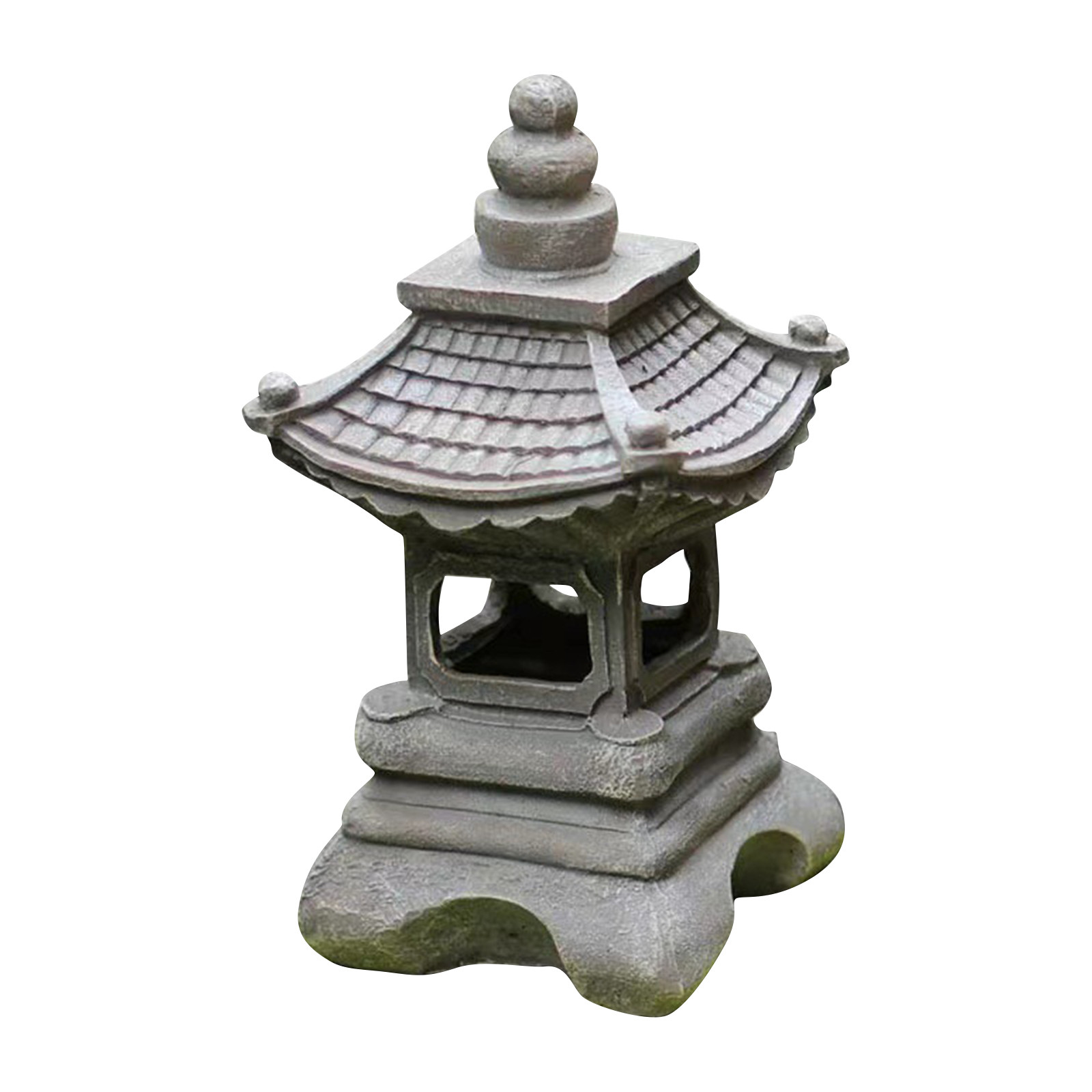 Outdoor Lighting Architectural - Pagoda Statues Outdoor Solar Powered Statue
