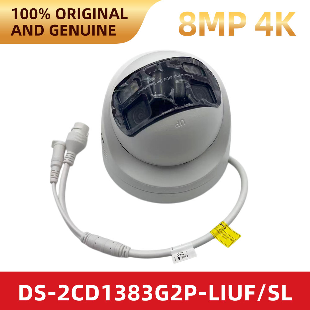 Outdoor Lighting No Electricity - Hikvision DS-2CD1383G2P-LIUF/SL 8MP 4K Dual Lens