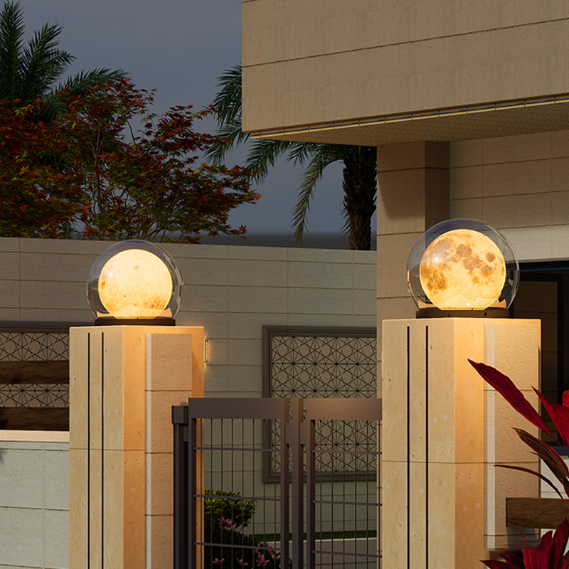 Outdoor Lighting No Electricity - Outdoor Modern Post Light LED 3000K