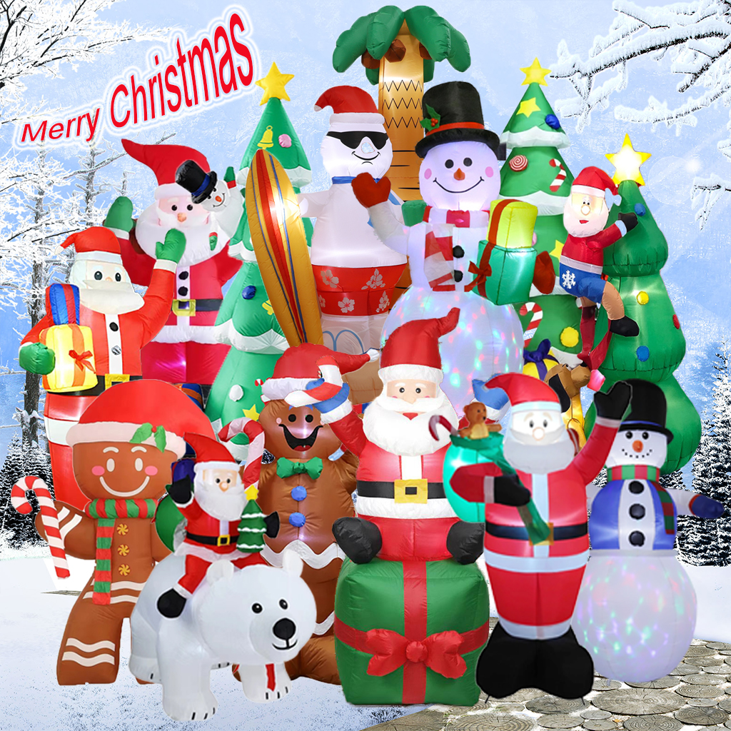Outdoor Lighting Xmas - Christmas Inflatables Decoration Built-in LED Inflatable