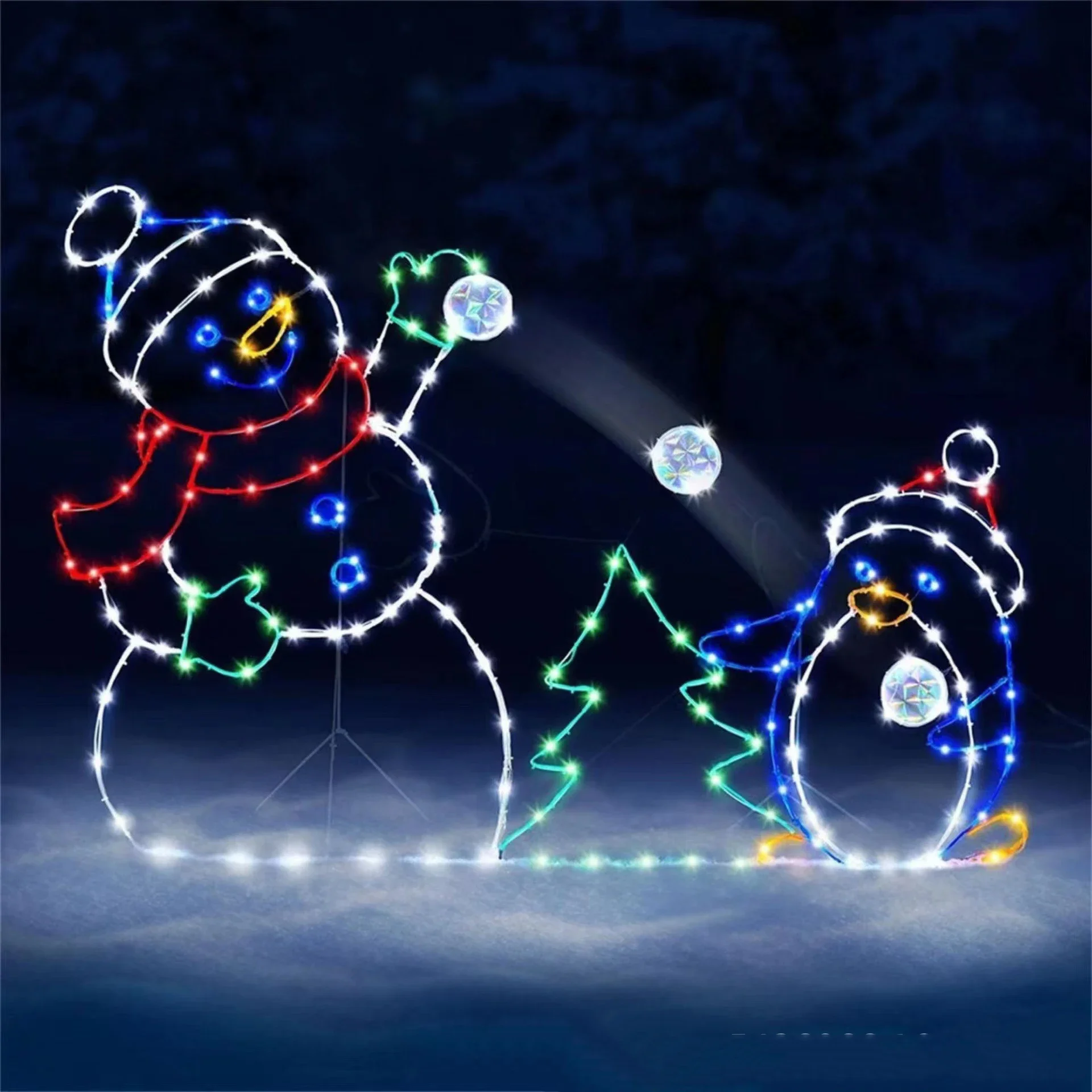 Animated Snowball Light LED Gl - Outdoor Lighting Xmas recension och pris