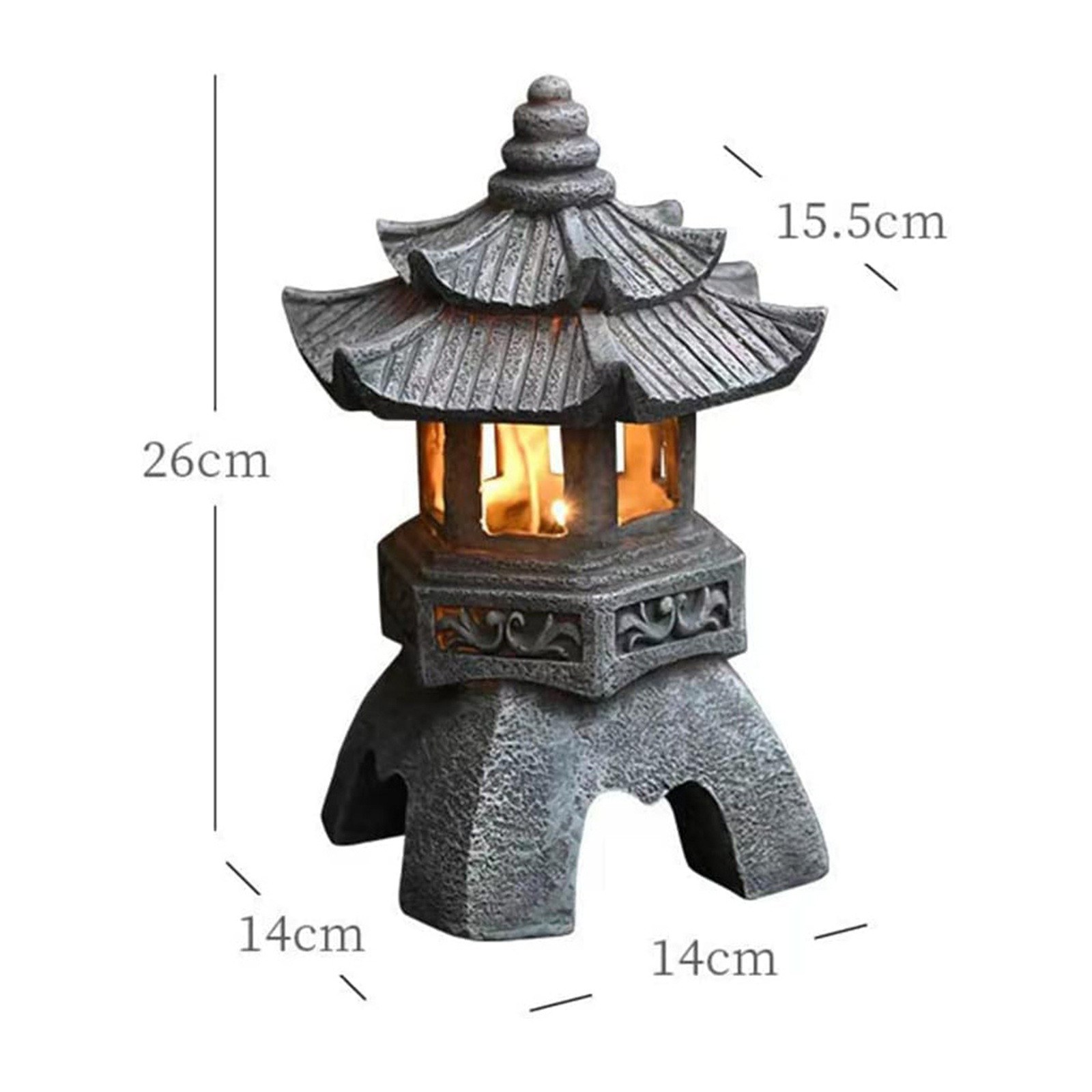 Pagoda Statues Outdoor Solar P - Outdoor Lighting Architectural recension och pris
