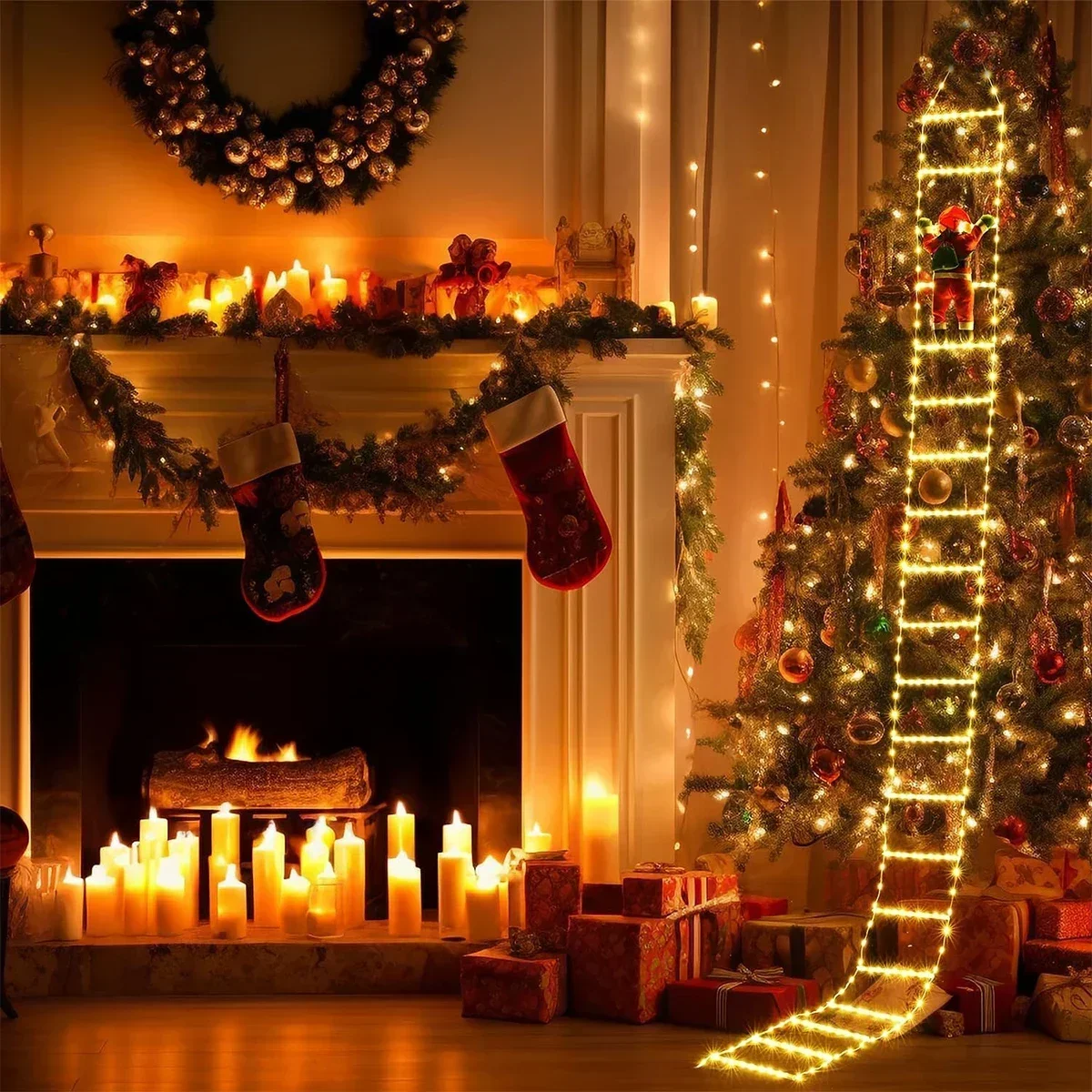 LED Ladder Light for Santa Cla - Outdoor Lighting Xmas recension och pris