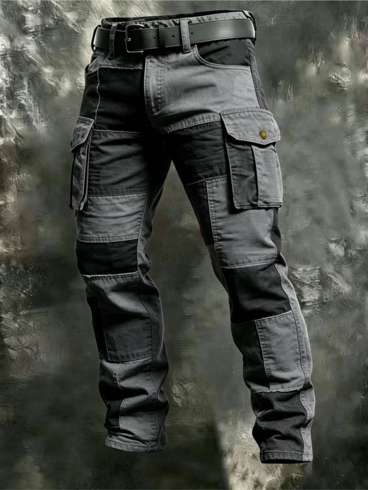 Cotton Men Cargo Pants Khaki C - Outdoor Lighting Jersey recension och pris