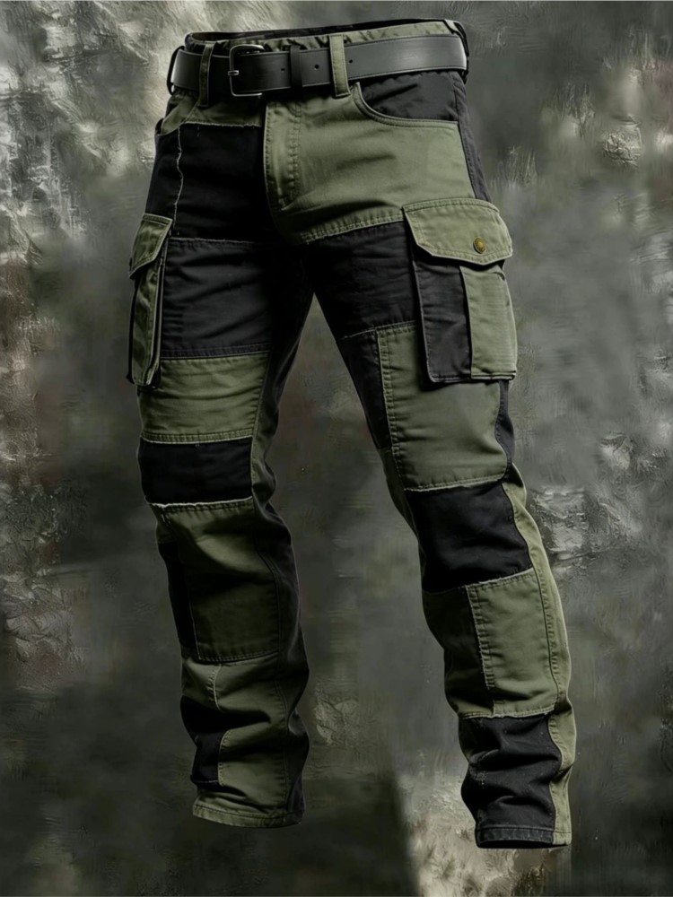 Cotton Men Cargo Pants Khaki C - Outdoor Lighting Jersey recension och pris