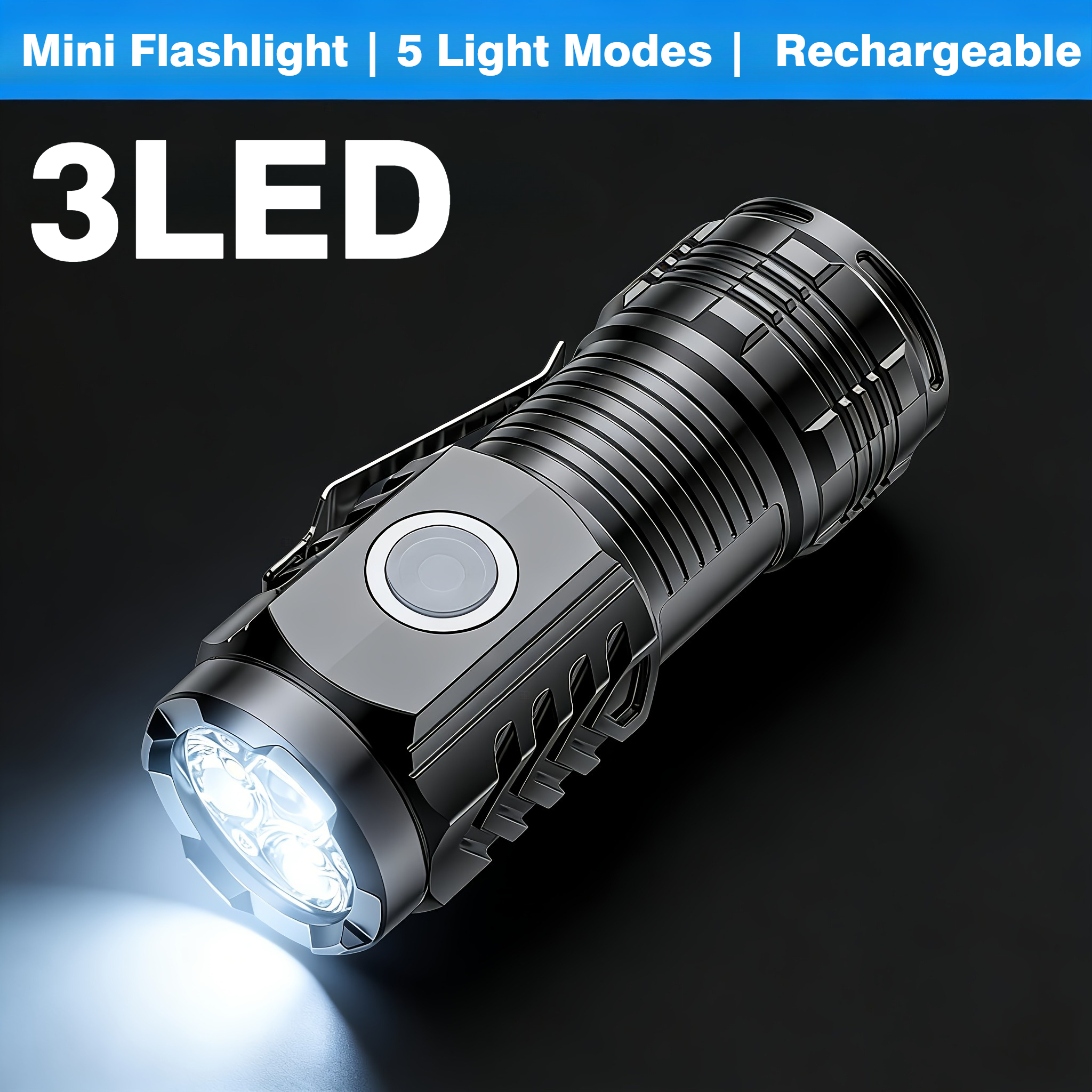 Portable Mini 3 LED Handheld F - Zinc Outdoor Lighting recension och pris