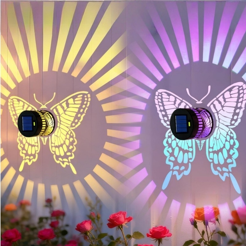 Decorative Solar Butterfly Lig - Solar Wall Sconce recension och pris