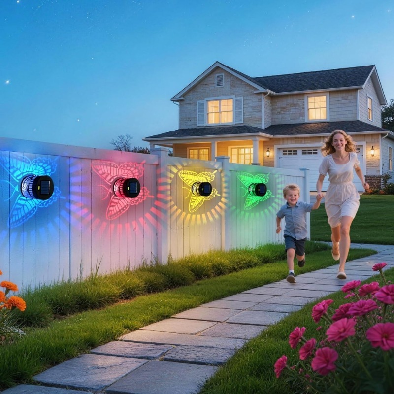 Decorative Solar Butterfly Lig - Solar Wall Sconce recension och pris
