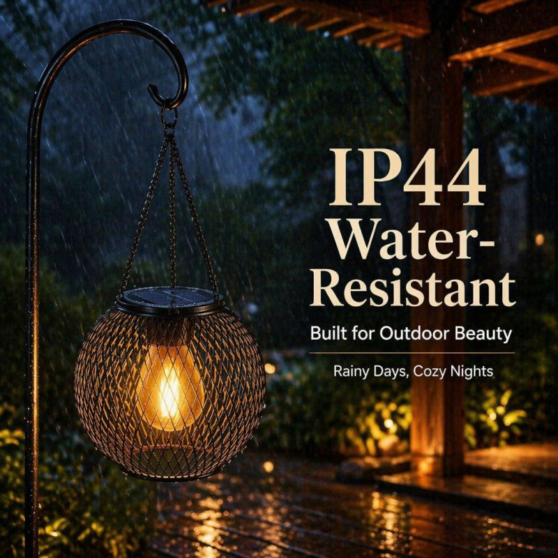 Solar Powered LED Hanging Floo - Outdoor Lighting Design recension och pris