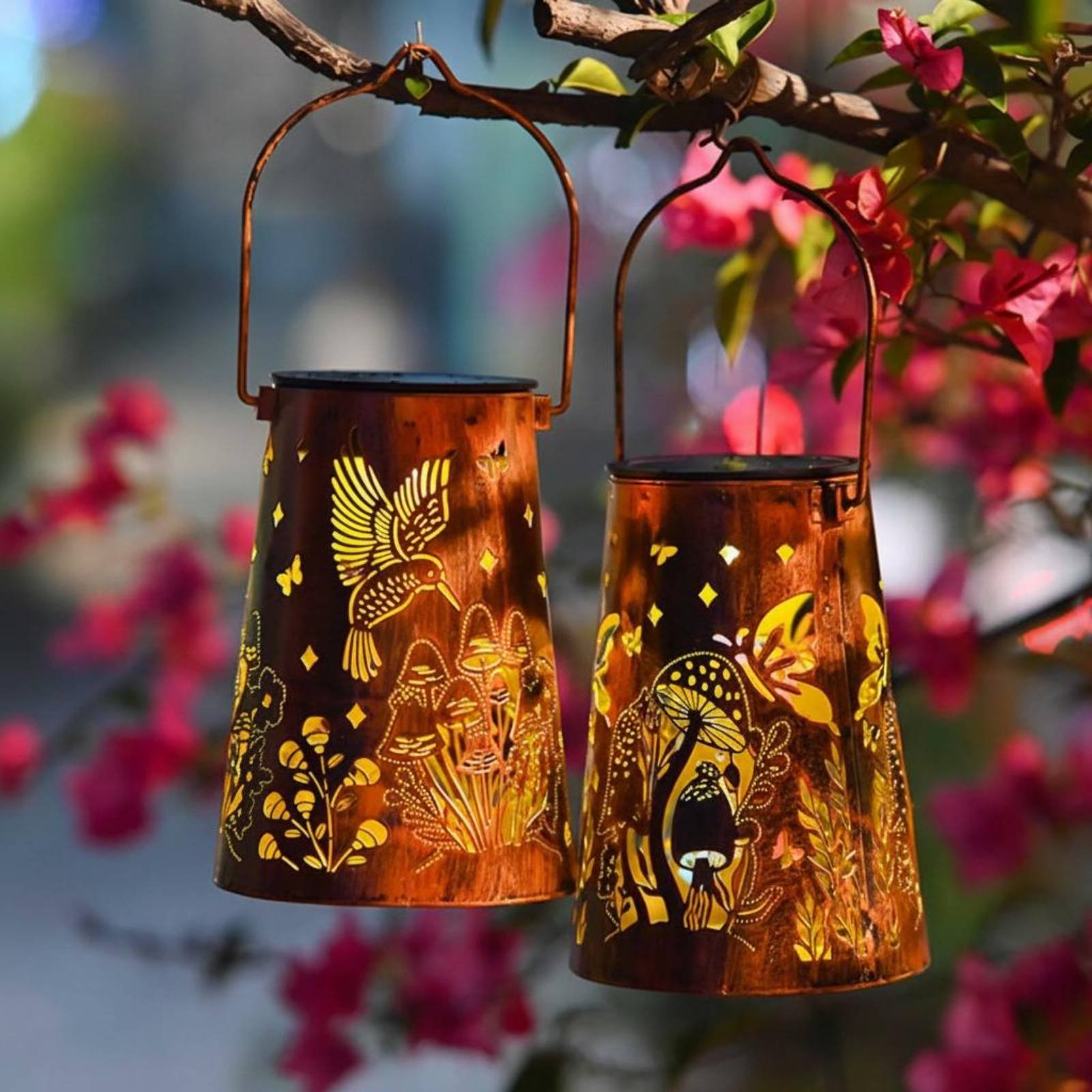 Floral Garden Lantern Pattern  - Outdoor Lighting Design recension och pris