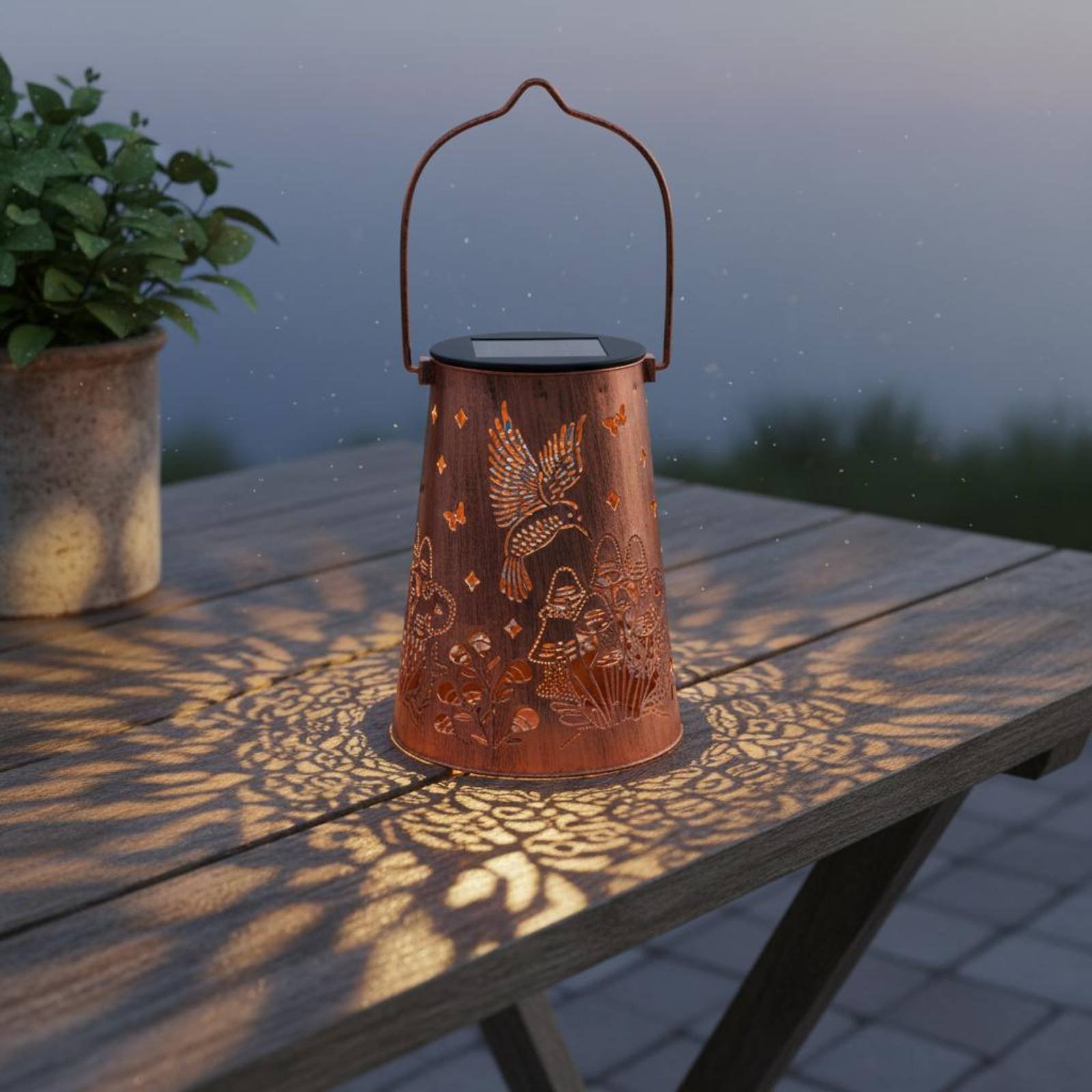 Floral Garden Lantern Pattern  - Outdoor Lighting Design recension och pris