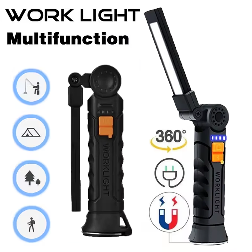 Portable COB LED Flashlight US - Zinc Outdoor Lighting recension och pris