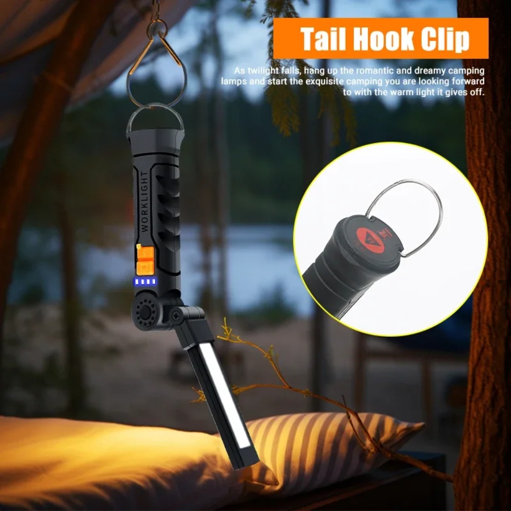 Portable COB LED Flashlight US - Zinc Outdoor Lighting recension och pris