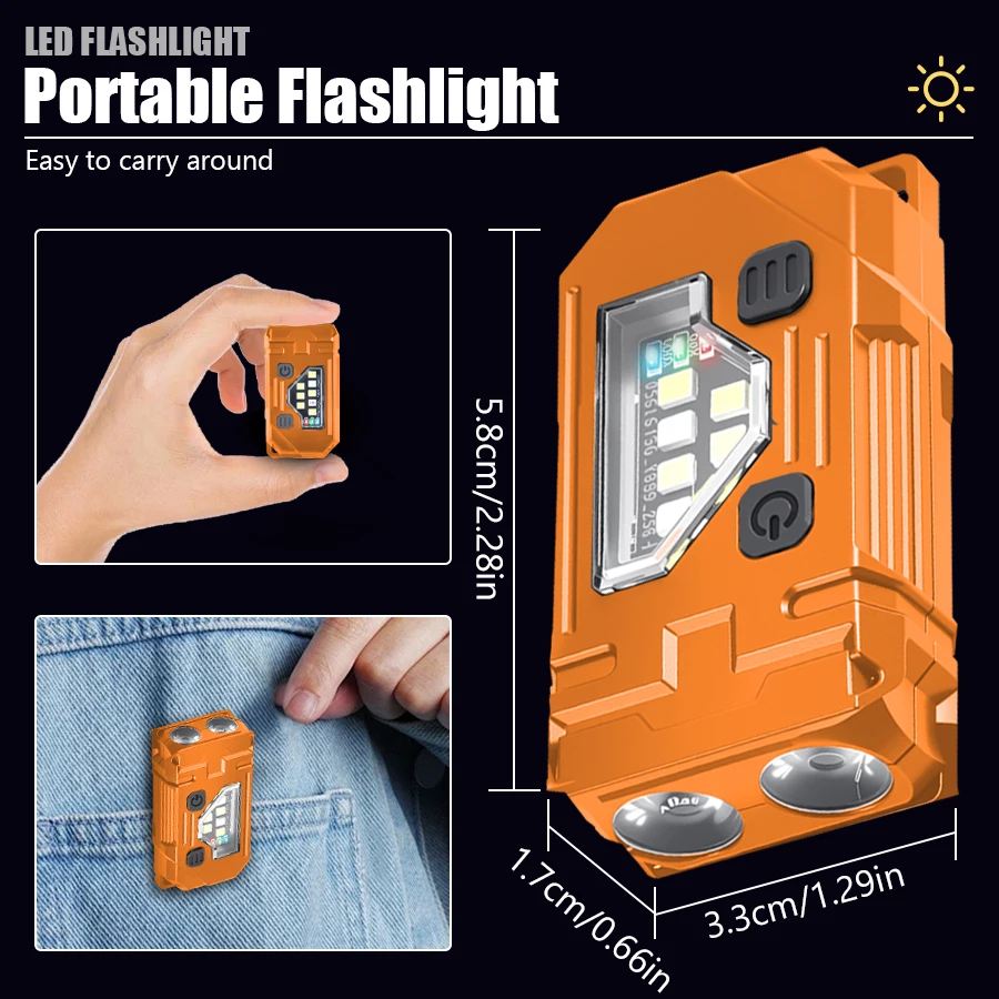 Mini Keychain EDC Flashlight R - Zinc Outdoor Lighting recension och pris