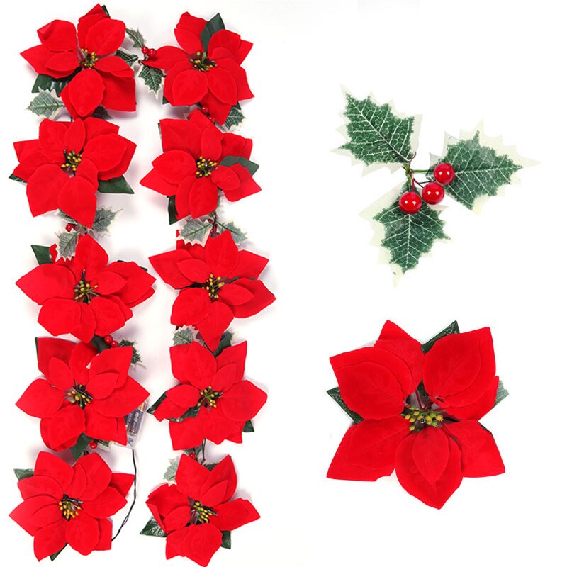 2/3m Christmas Poinsettia Flow - Outdoor Lighting Xmas recension och pris