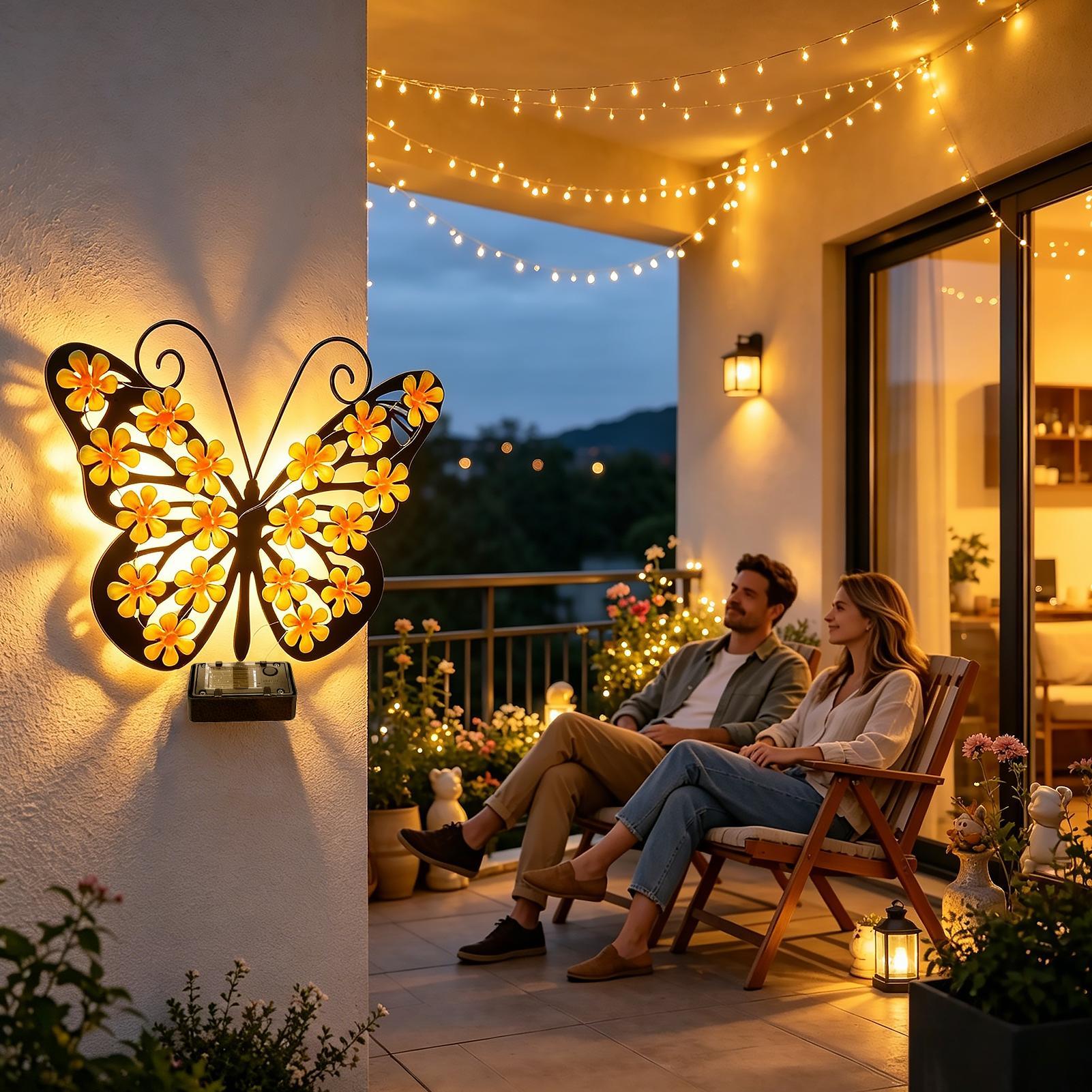 LED Solar Metal Wall Lights De - Solar Wall Sconce recension och pris