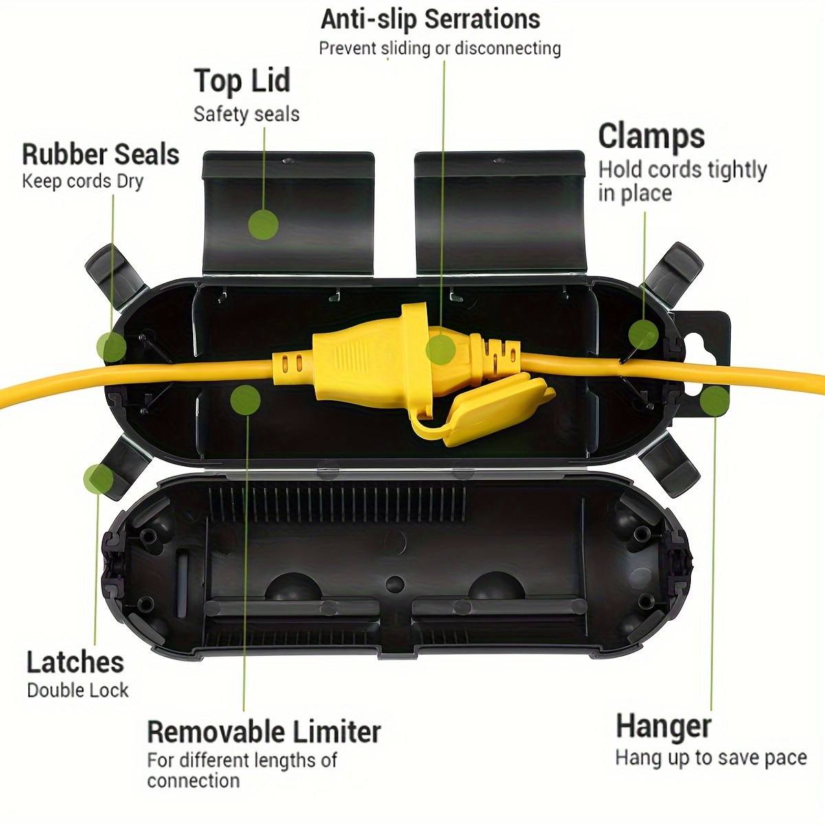 Extension Cord Plug Connection - Outdoor Lighting Xmas recension och pris