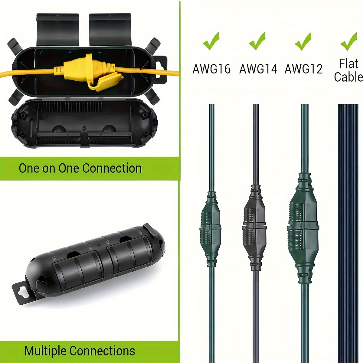 Extension Cord Plug Connection - Outdoor Lighting Xmas recension och pris