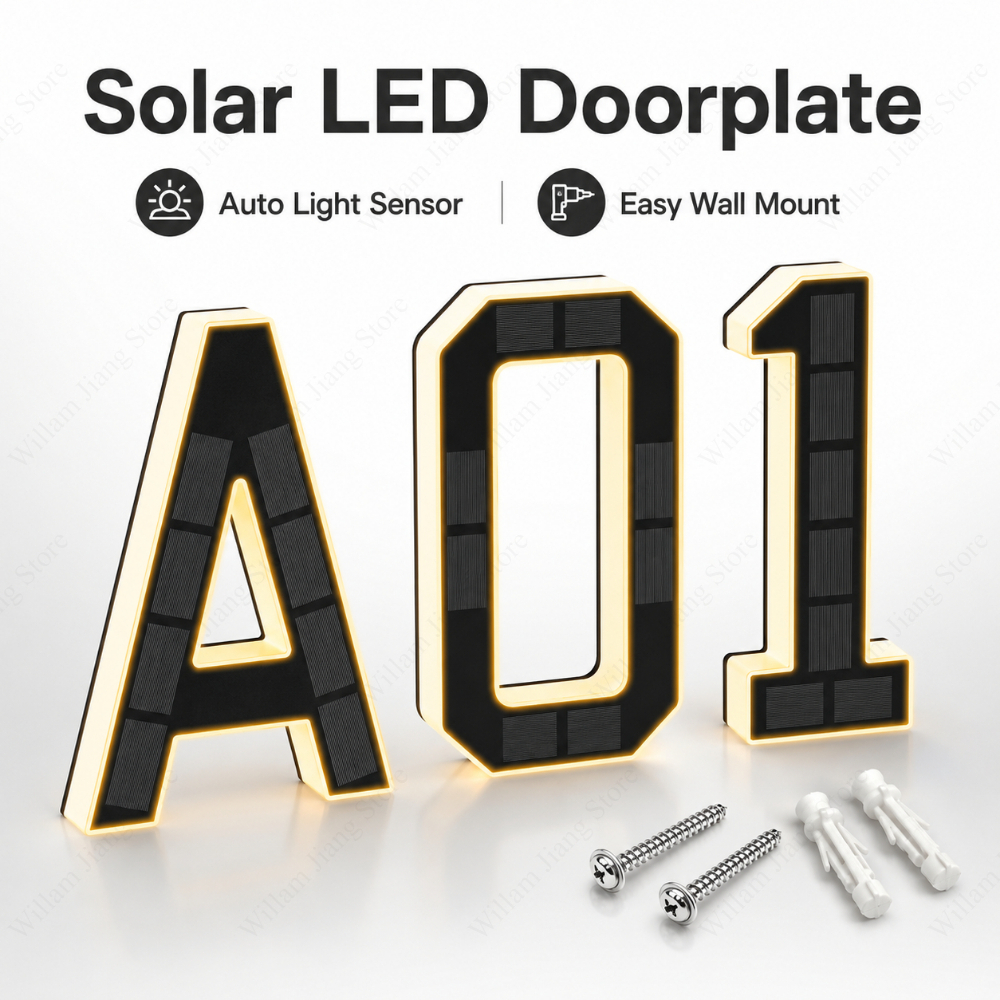 Waterproof Solar House Number  - Solar Wall Sconce recension och pris