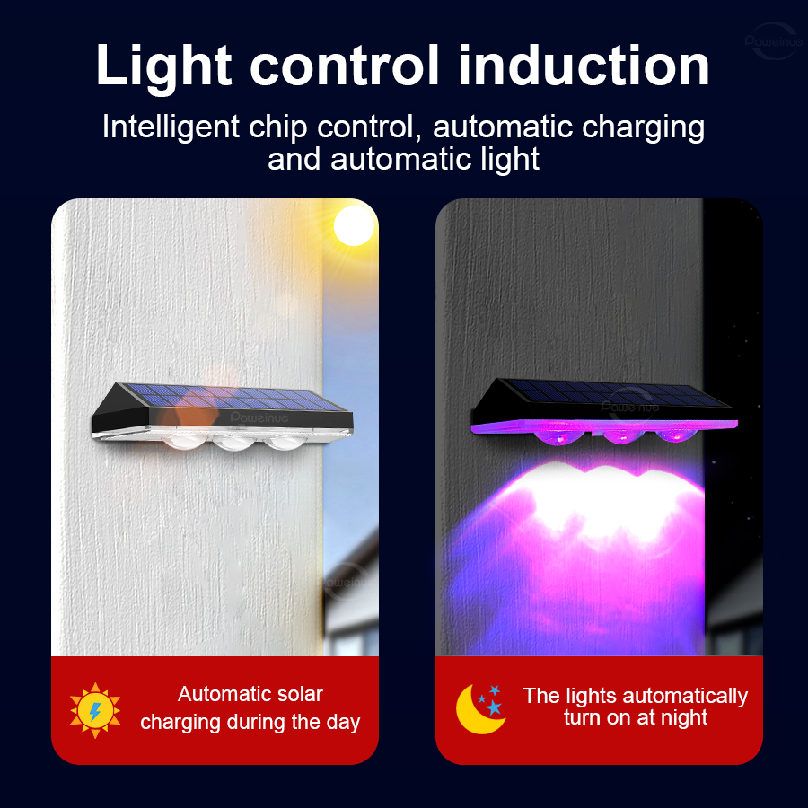 Super Bright Solar Lights RGB  - Solar Wall Sconce recension och pris