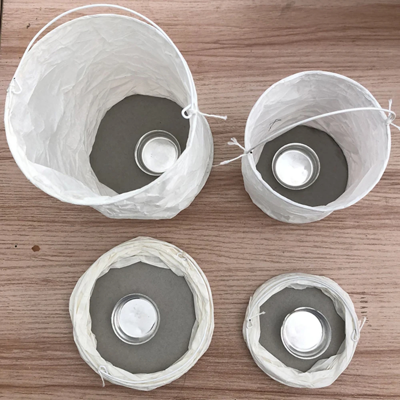 4pcs DIY White Straight Paper  - Outdoor Lighting Xmas recension och pris