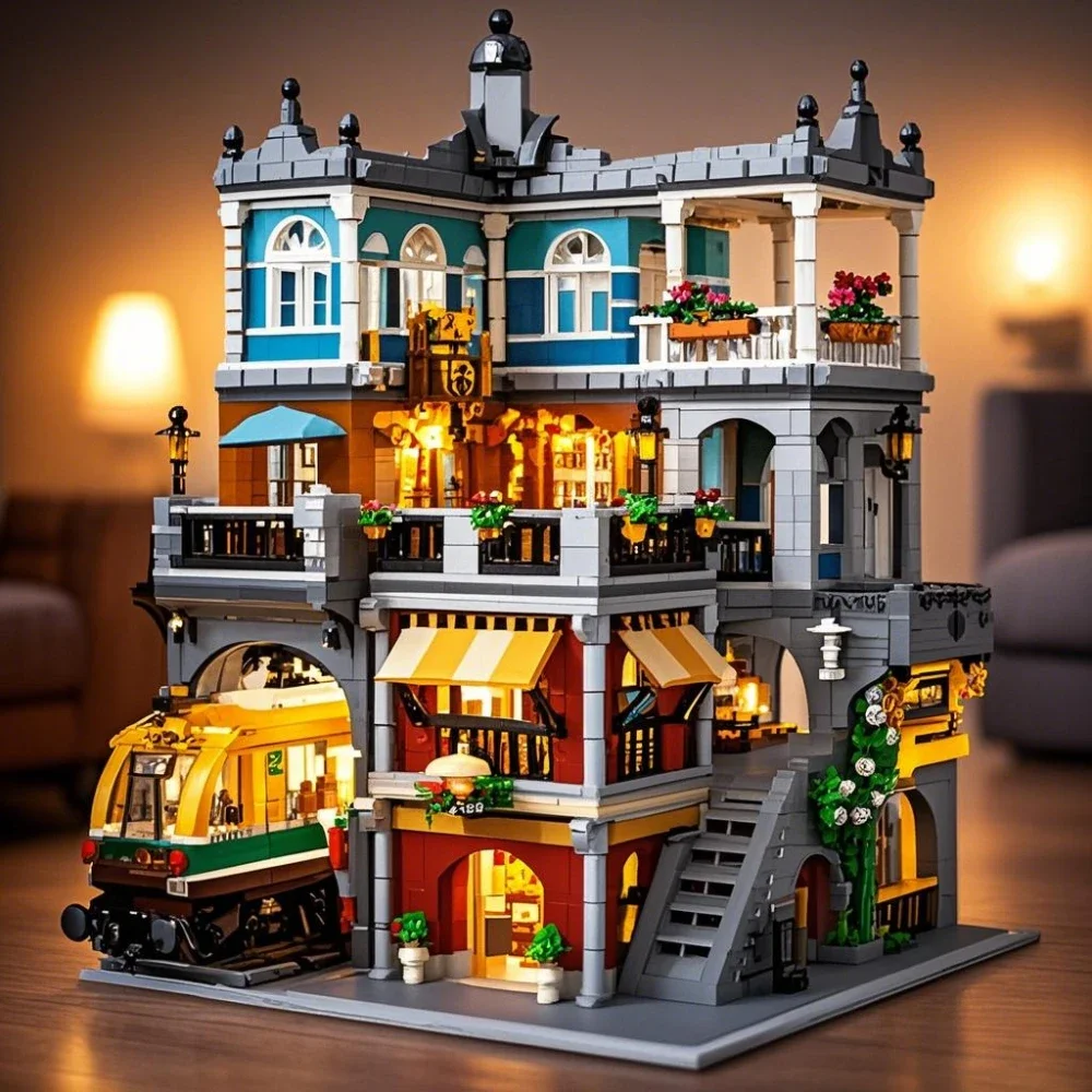 BurgerShop Building Blocks Set - Outdoor Lighting Xmas recension och pris