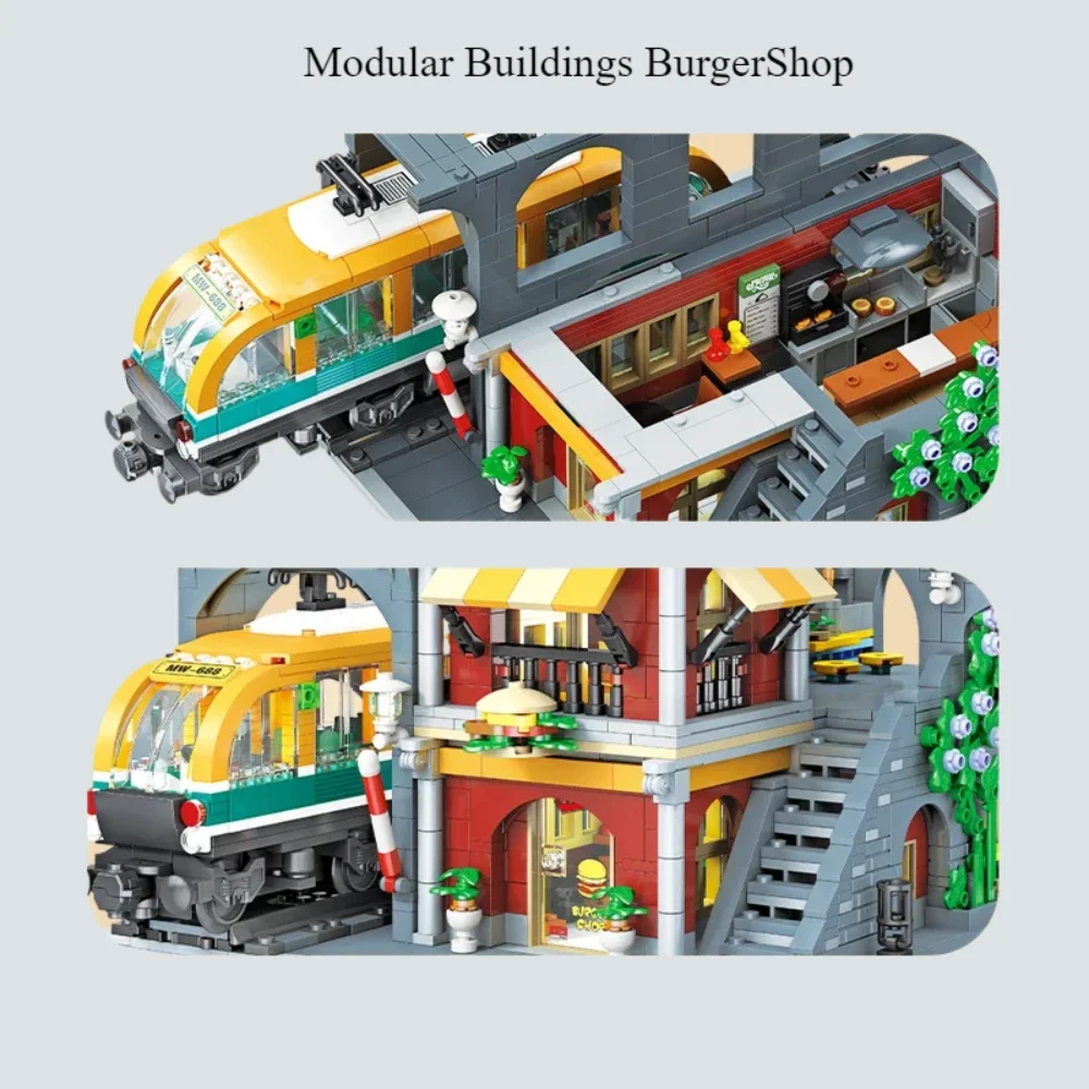 BurgerShop Building Blocks Set - Outdoor Lighting Xmas recension och pris