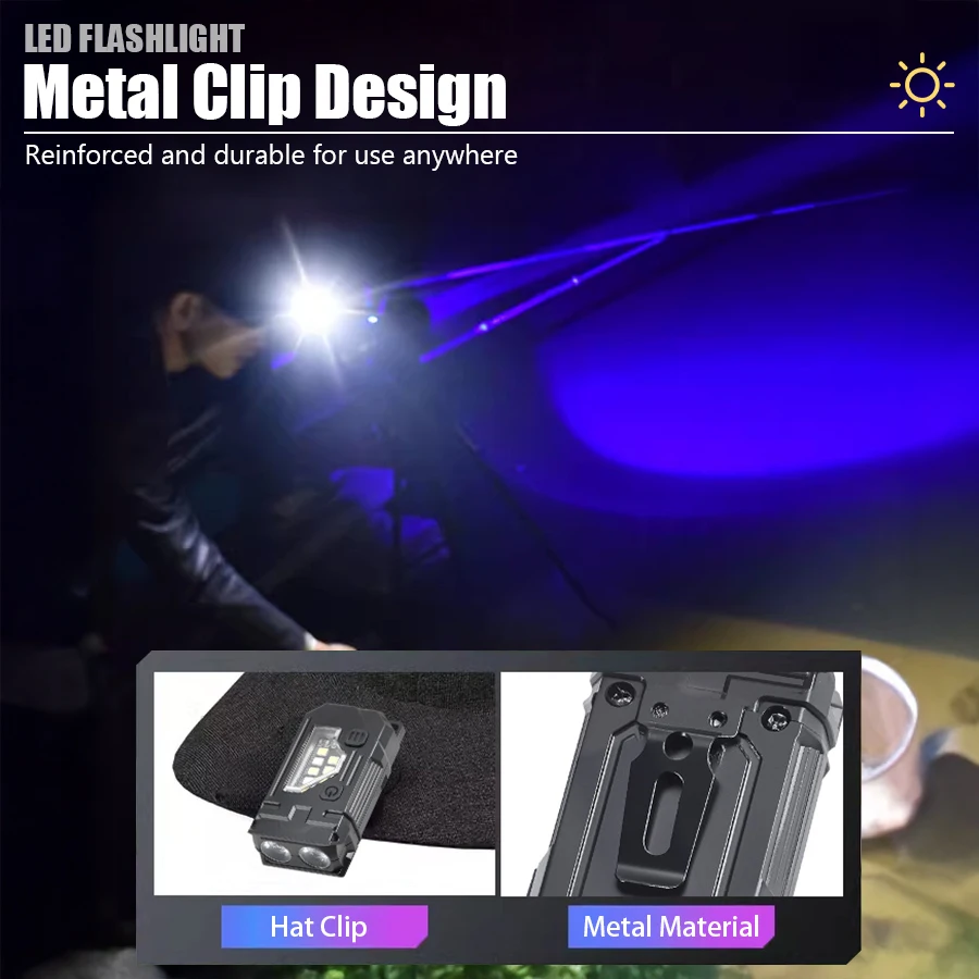 Mini Keychain EDC Flashlight - - Zinc Outdoor Lighting recension och pris