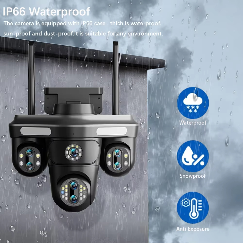 35MP Multi-Lens PTZ IP Camera  - Outdoor Lighting No Electricity recension och pris