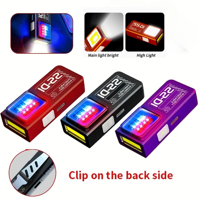 LED COB Mini Flashlight USB Re - Outdoor Lighting Bollards recension och pris