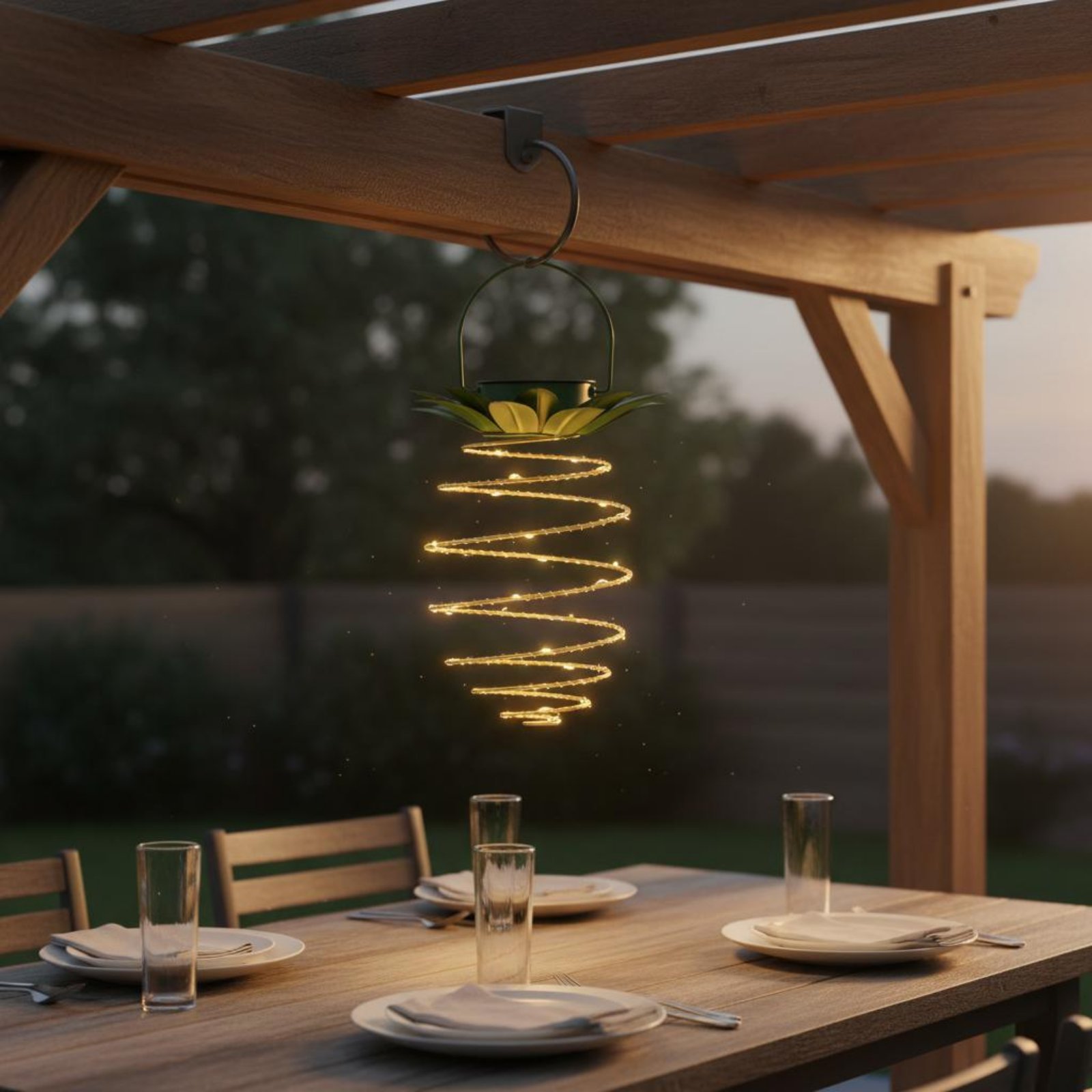 2 Pieces Solar Pineapple Lamp  - Outdoor Lighting Design recension och pris