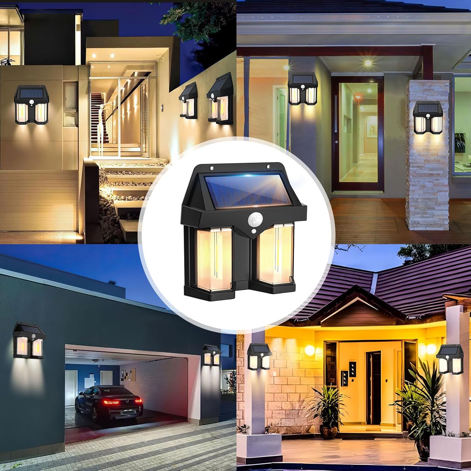 Solar Powered Wall Light Vinta - Solar Wall Sconce recension och pris