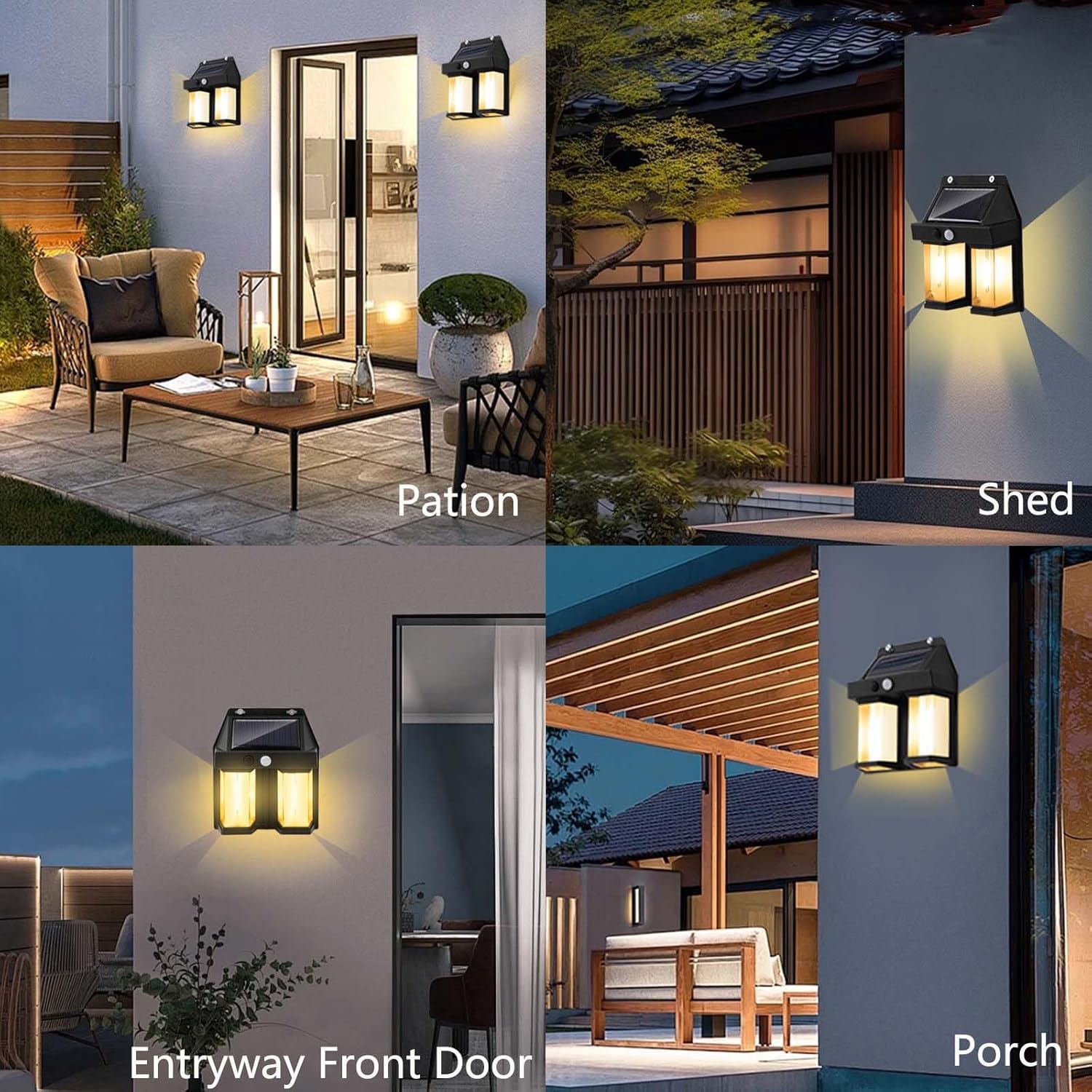 Solar Powered Wall Light Vinta - Solar Wall Sconce recension och pris