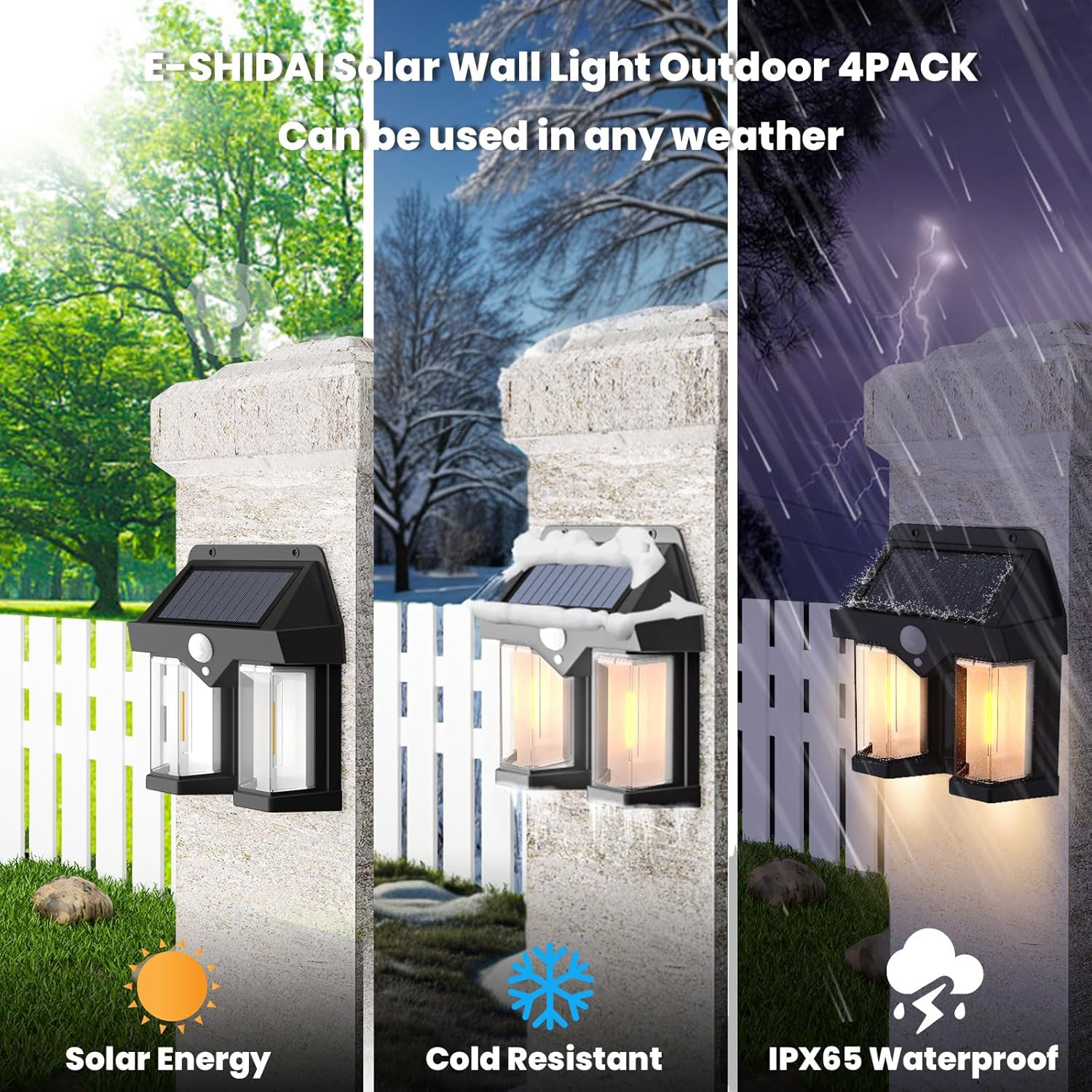 Solar Powered Wall Light Vinta - Solar Wall Sconce recension och pris