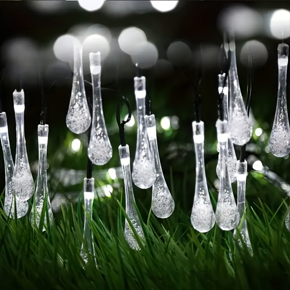1pc Solar-Powered LED Teardrop - Solar Wall Sconce recension och pris