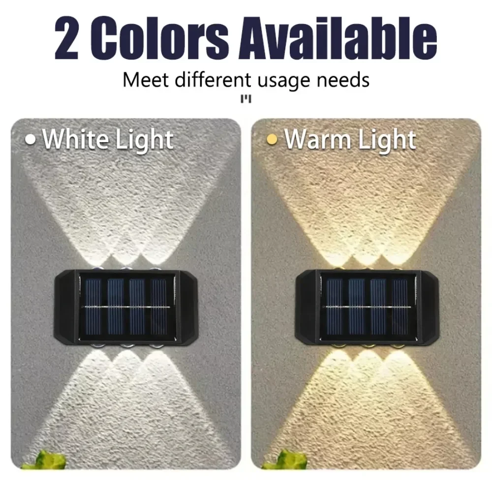 4/6/8 LED Solar Outdoor Light  - Solar Wall Sconce recension och pris