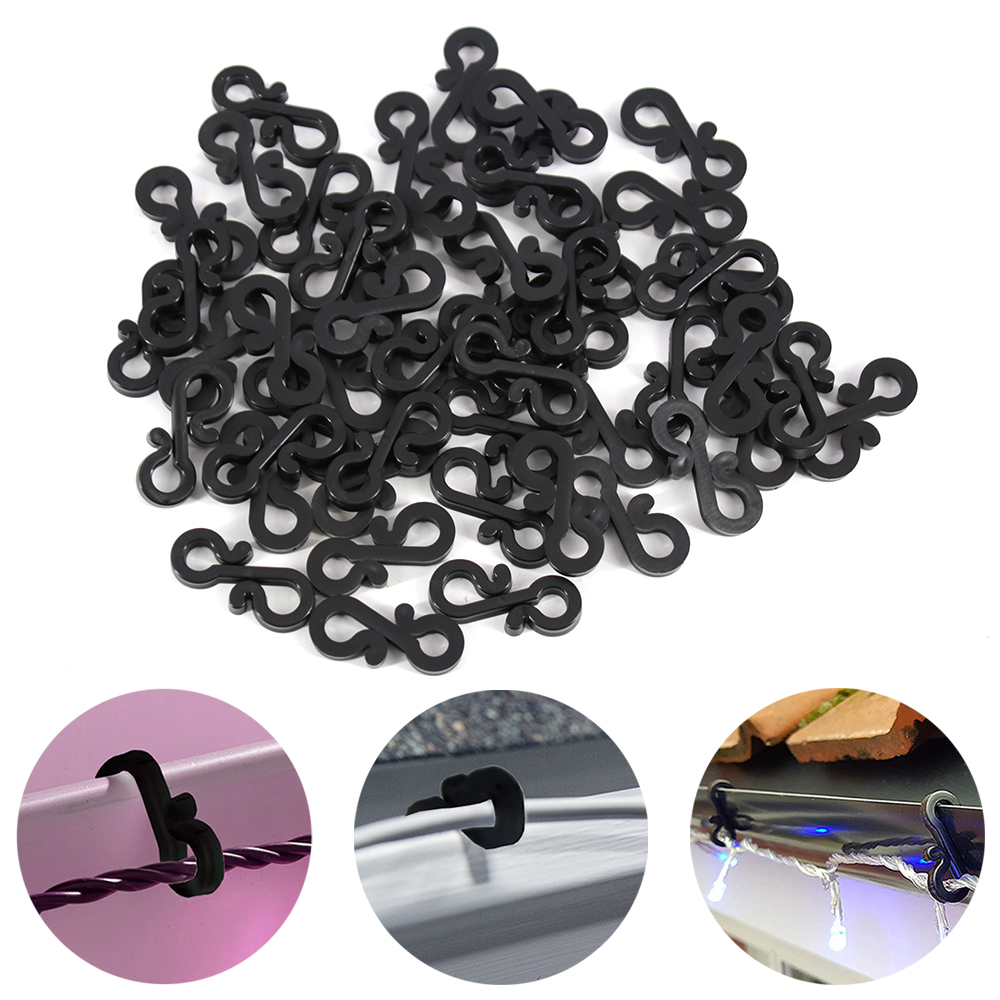 120Pcs Plastic Hooks Gutter Ho - Outdoor Lighting Xmas recension och pris