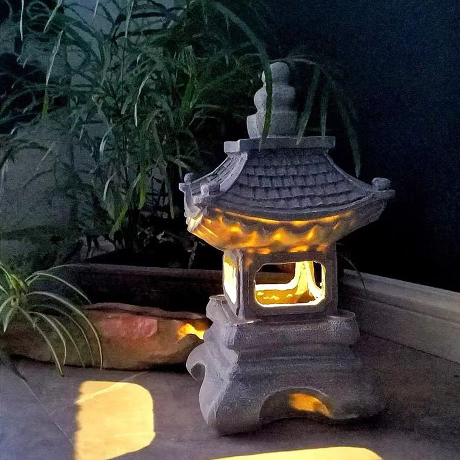 Pagoda Statues Outdoor Solar P - Outdoor Lighting Architectural recension och pris