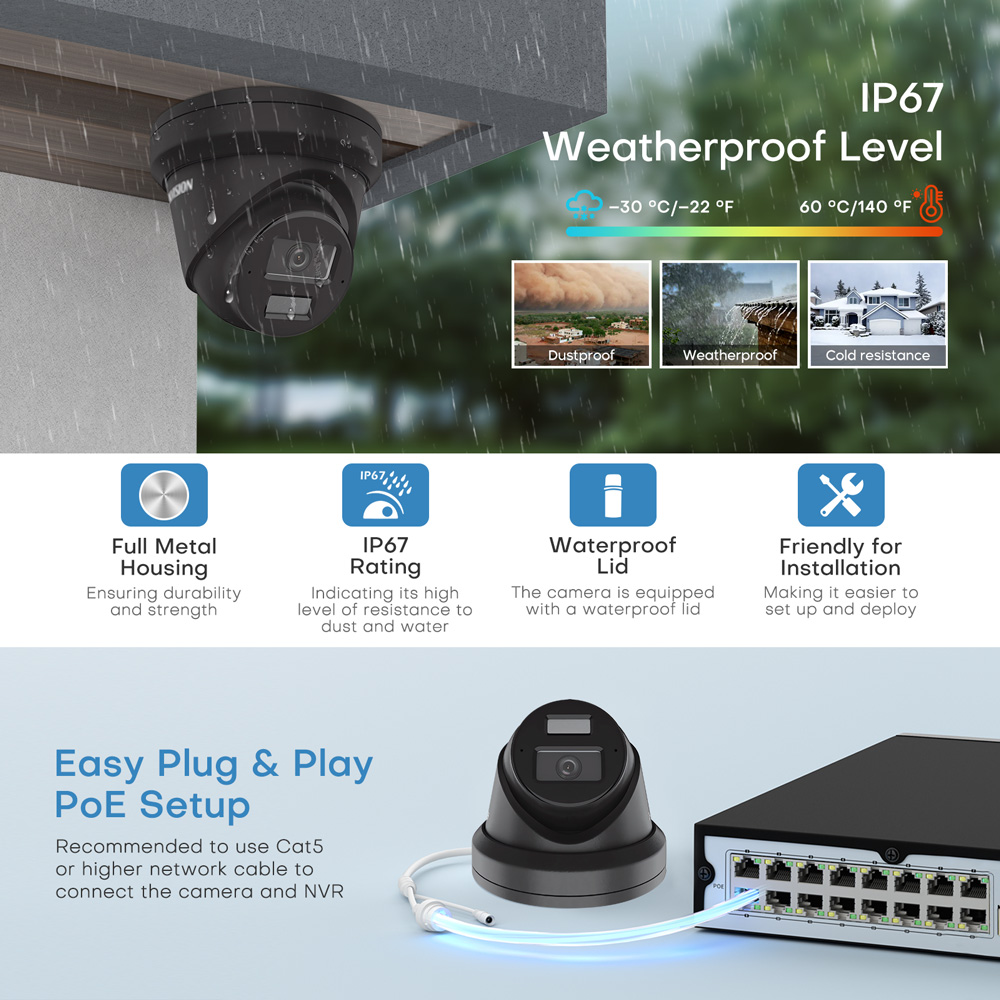 Hikvision DS-2CD2383G2-LI2U Bl - Outdoor Lighting No Electricity recension och pris