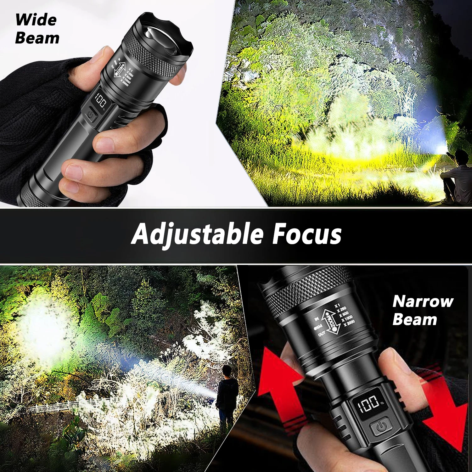 Ultra Bright LED Flashlight 20 - Zinc Outdoor Lighting recension och pris