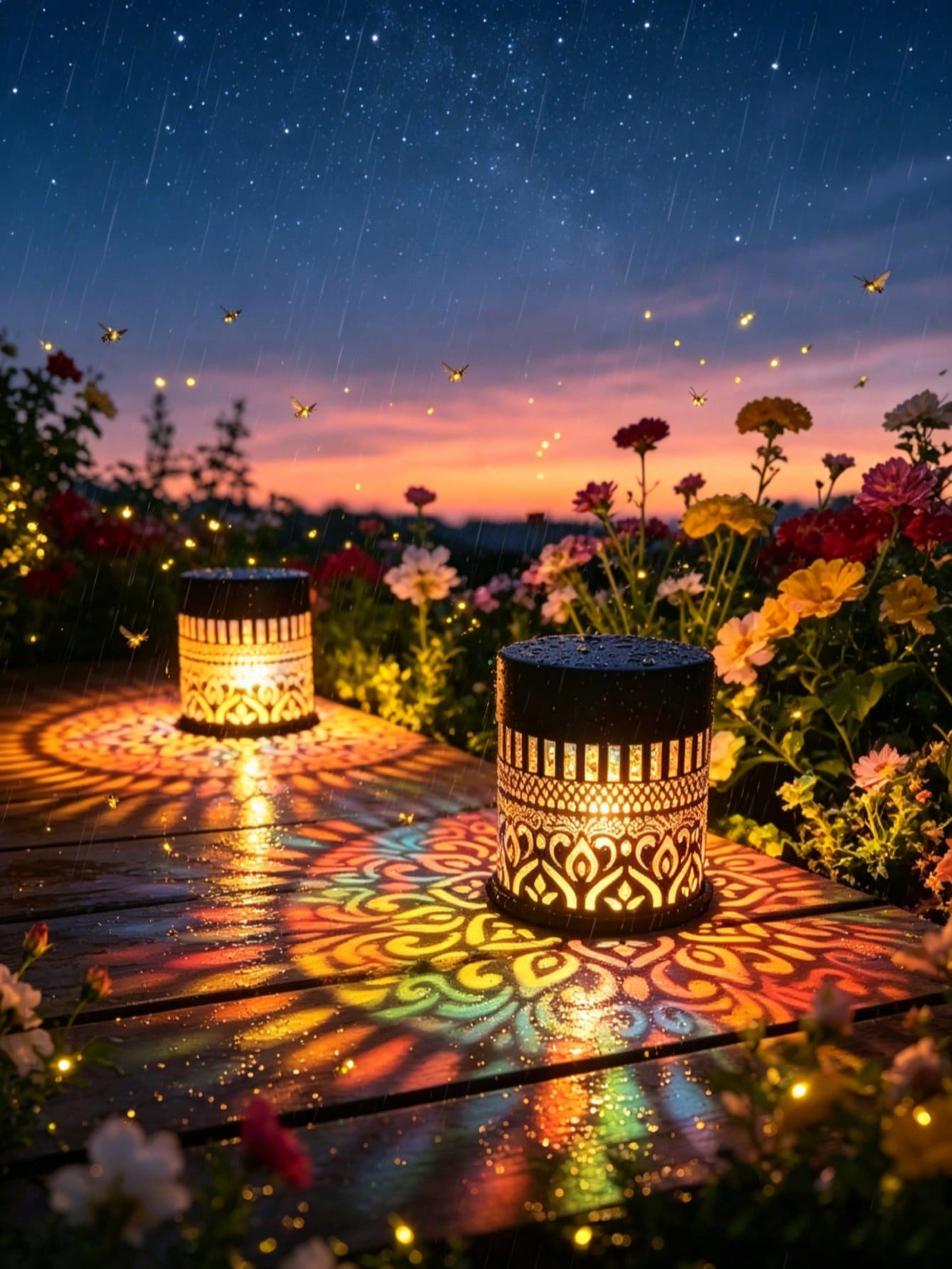 2Pcs Solar-powered mandala pat - Solar Wall Sconce recension och pris